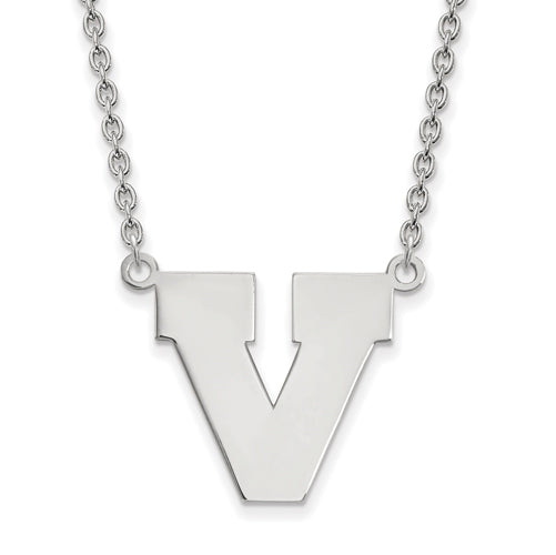 14kw University of Virginia Large V Logo Pendant w/Necklace