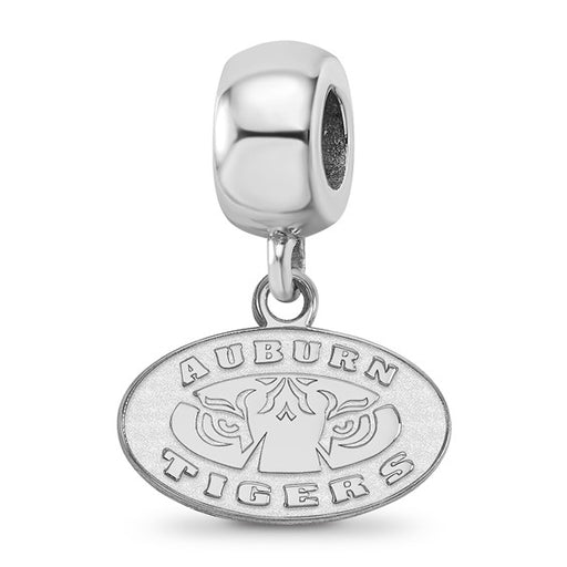 Silver Auburn Tigers XS Dangle Bead Charm