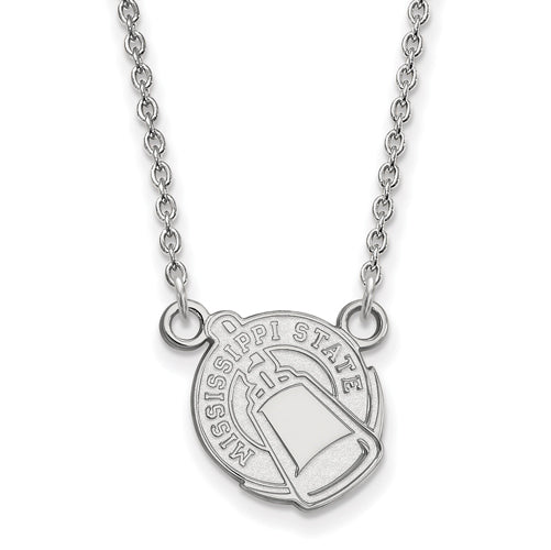 14kw Mississippi State University Small Cheer Pendant w/Necklace