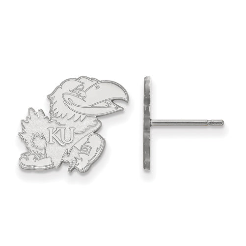 SS University of Kansas Small Post Right Jayhawk Earrings