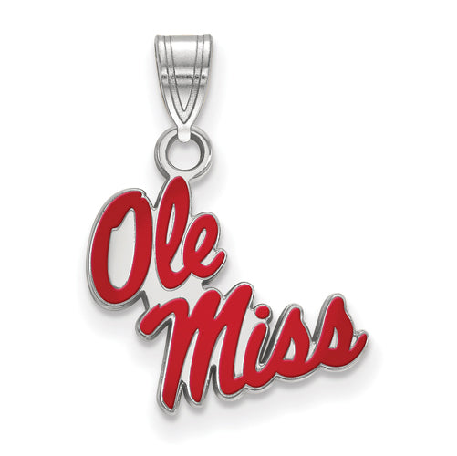 SS University  of Mississippi Ole Miss Small Enameled Pendant