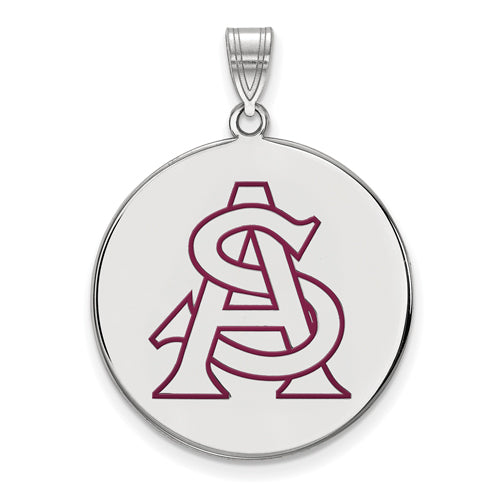 SS Arizona State University XL Enamel Disc Pendant