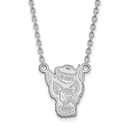 10kw North Carolina State University Large Wolfpack Necklace