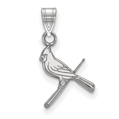 St. Louis Cardinals Small Red Pendant in Sterling Silver