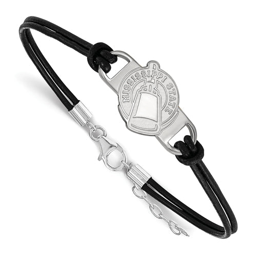 SS Mississippi State University Medium In Center Leather Cheer Bracelet