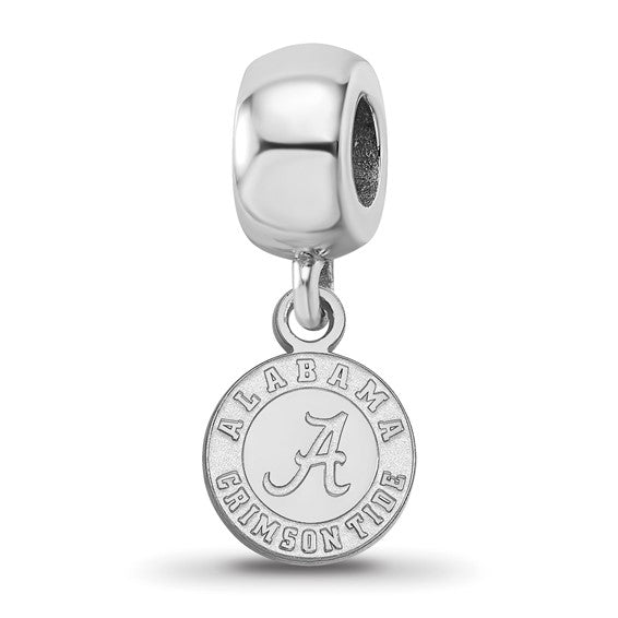 Silver University of Alabama Crimson Tide XS Dangle Bead Charm