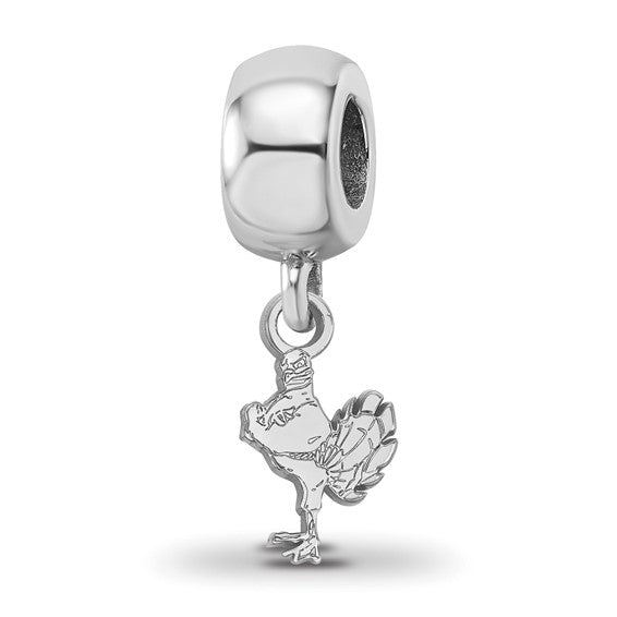 SS Virginia Tech HokieBird XS Dangle Bead Charm