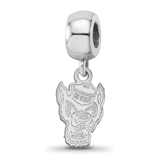 SS North Carolina State University Wolf Small Dangle Bead Charm