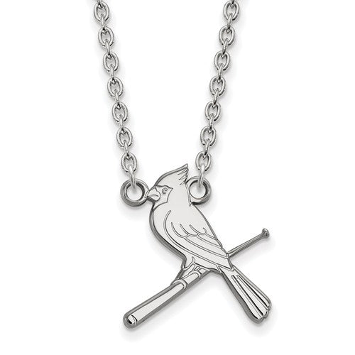 SS MLB  St. Louis Cardinals Large Alternate Logo Pendant w/Necklace