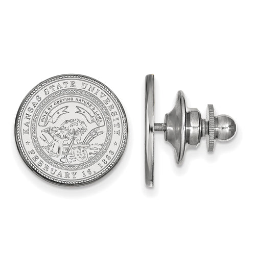 14kw Kansas State University Crest Lapel Pin