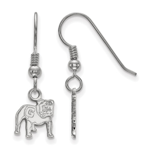 SS University of Georgia XS Dangle Full Bulldog Earrings