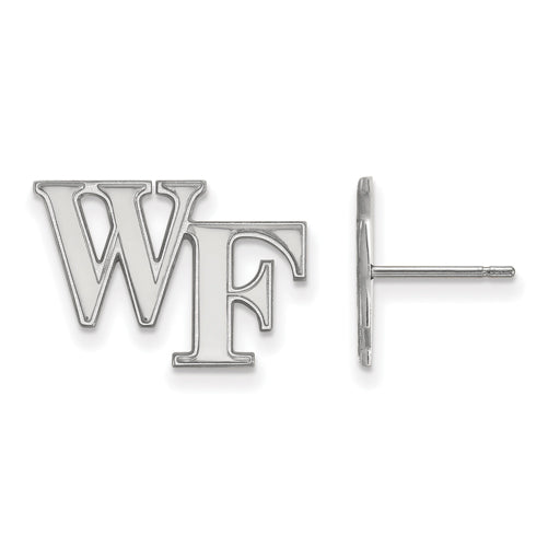 10kw Wake Forest University Small Post WF Earrings