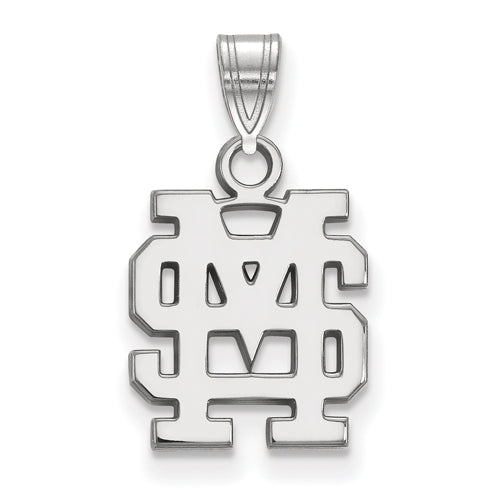 SS Mississippi State University Small Interlocking MS  Pendant