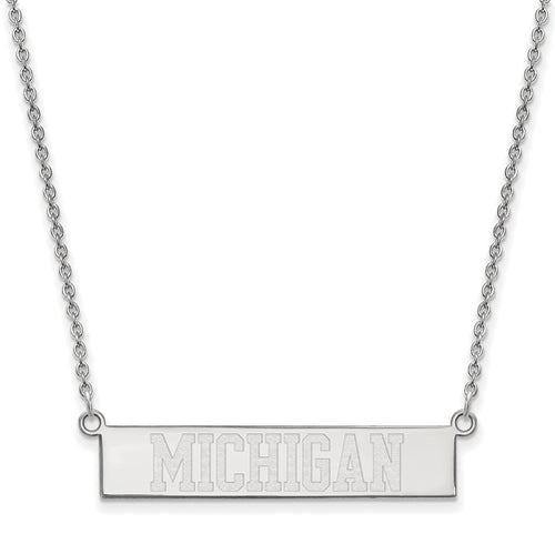 SS Logo Art The University of Michigan Small Bar Necklace