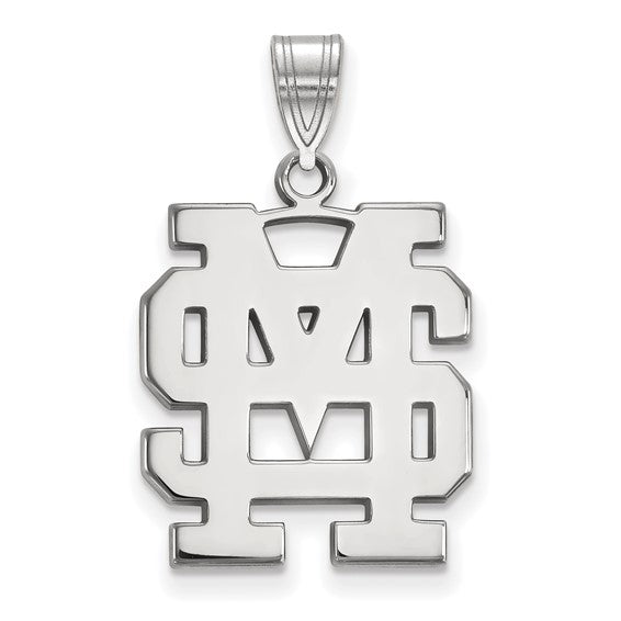 10kw Mississippi State University Large Interlocking MS Pendant