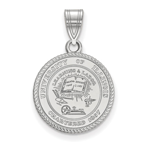 SS University of Illinois Medium Crest Pendant