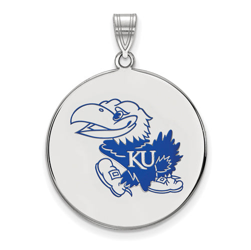 SS University of Kansas XL Enamel Disc Pendant