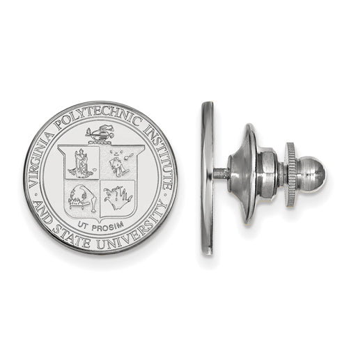 14kw Virginia Tech Crest Lapel Pin