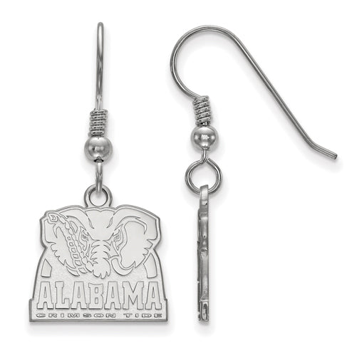 SS University of Alabama Elephant Small Dangle Wire Earrings