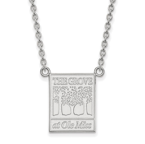 SS University  of Mississippi Large The Grove at Ole Miss Necklace