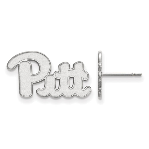 14kw University of Pittsburgh Small Pitt Post Earrings