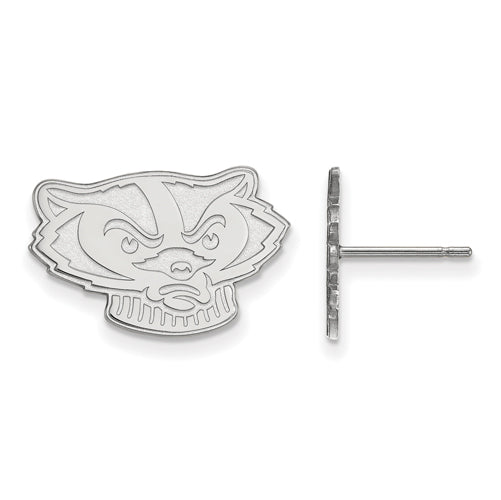 14kw University of Wisconsin Small Badgers Post Earrings