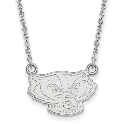 SS University of Wisconsin Small Badgers Pendant w/Necklace