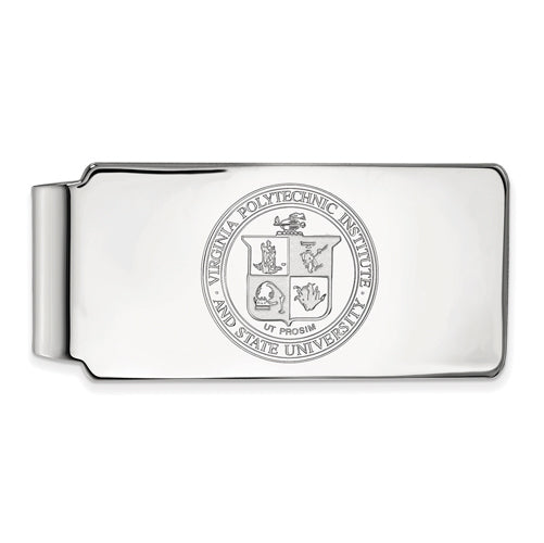 14kw Virginia Tech Crest Money Clip