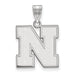 14kw University of Nebraska Medium Letter N  Pendant