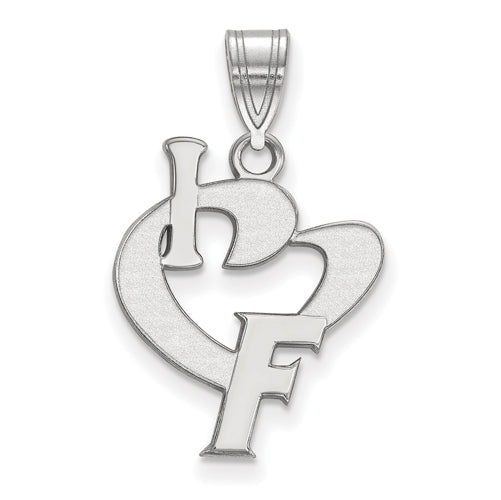 SS University of Florida Large I Heart F Pendant