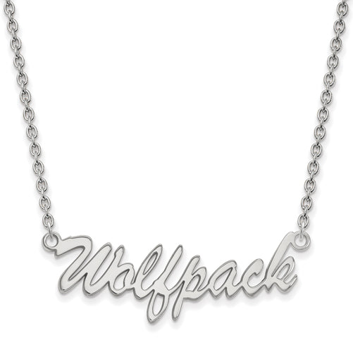 SS North Carolina State U Medium Pendant w/Necklace