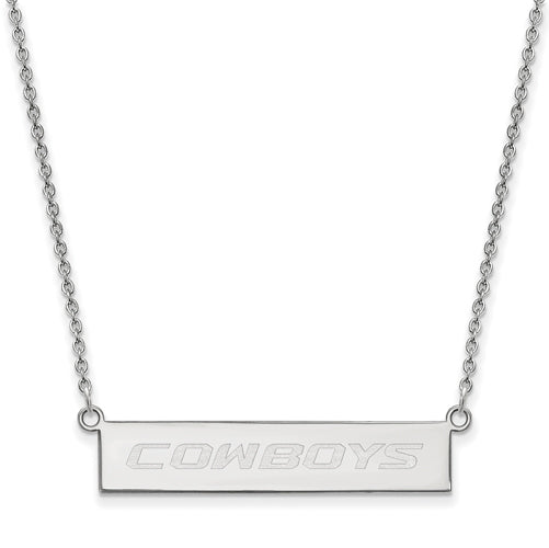 SS Oklahoma State University Small Bar Necklace