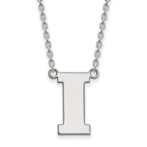 SS University of Iowa Large I Pendant w/Necklace
