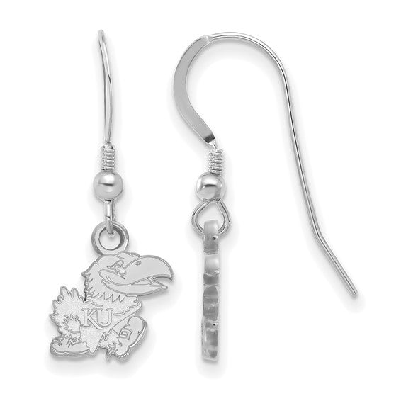 SSUniversity of Kansas Jayhawk Extra Small Dangle Wire Earrings