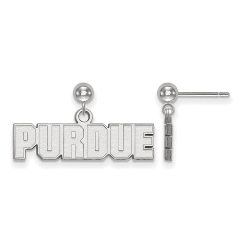 SS Purdue Earrings Dangle Ball
