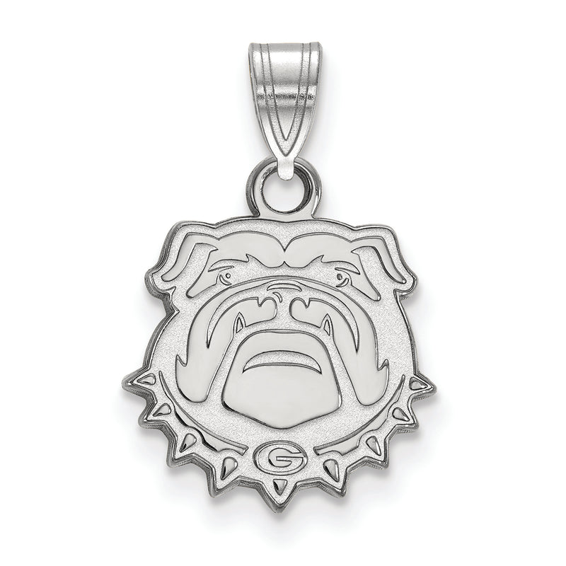 10kw University of Georgia Small Bulldog Face Pendant