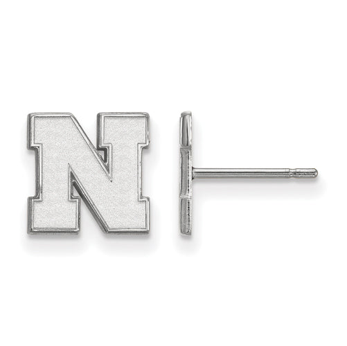 SS University of Nebraska XS Post Letter N  Earrings