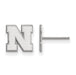 14kw University of Nebraska XS Post Letter N  Earrings