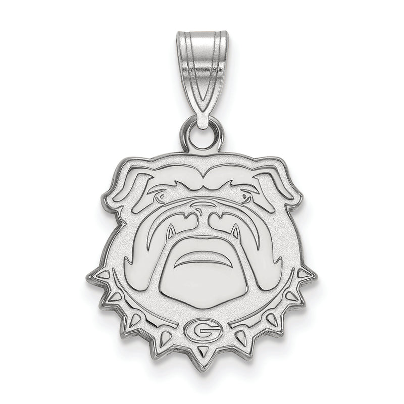 10kw University of Georgia Medium Bulldog Face Pendant
