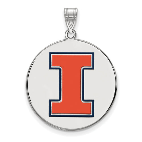 SS University of Illinois XL Enamel Pendant