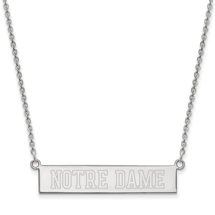 10kw University of Notre Dame Small Bar Necklace