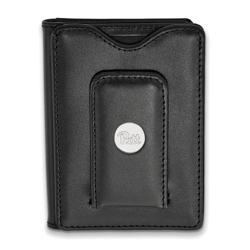 SS University of Pittsburgh Black Leather Wallet