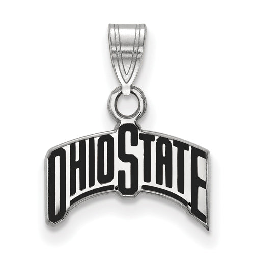 SS Ohio State U Small Enamel "OHIO STATE" Pendant