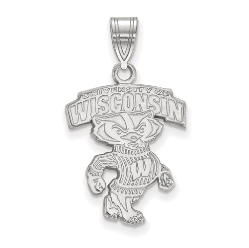 10kw University of Wisconsin Large "WISCONSIN" Bucky Pendant