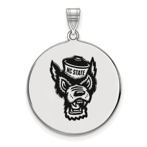 SS North Carolina State University XL Enamel Disc Pendant