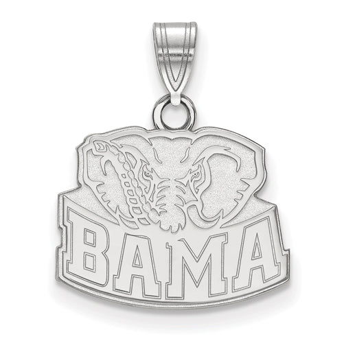 14kw University of Alabama Small Bama Elephant Pendant