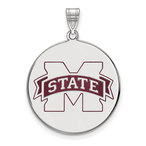 SS Mississippi State University XL M w/ STATE Disc Enamel Pendant