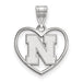 SS University of Nebraska Pendant in Heart