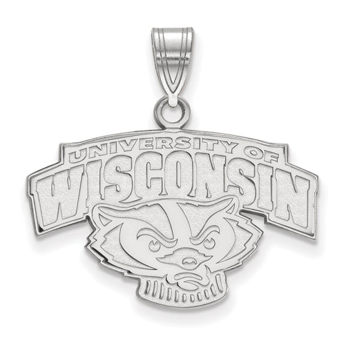 SS University of Wisconsin Medium "WISCONSIN" Badger Pendant
