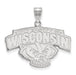 14kw University of Wisconsin Large Alt "WISCONSIN" Badger Pendant